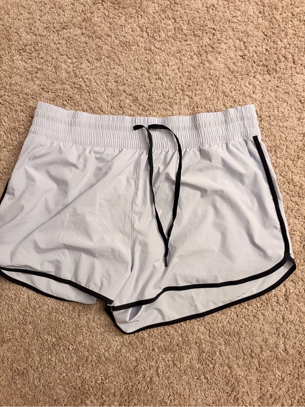 Athleta high waisted shorts light blue Navy